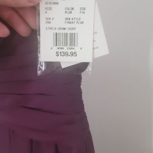 Plum bridesmaids dress